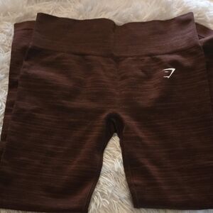 Gymshark Womens Brown Marled Seamless Leggings